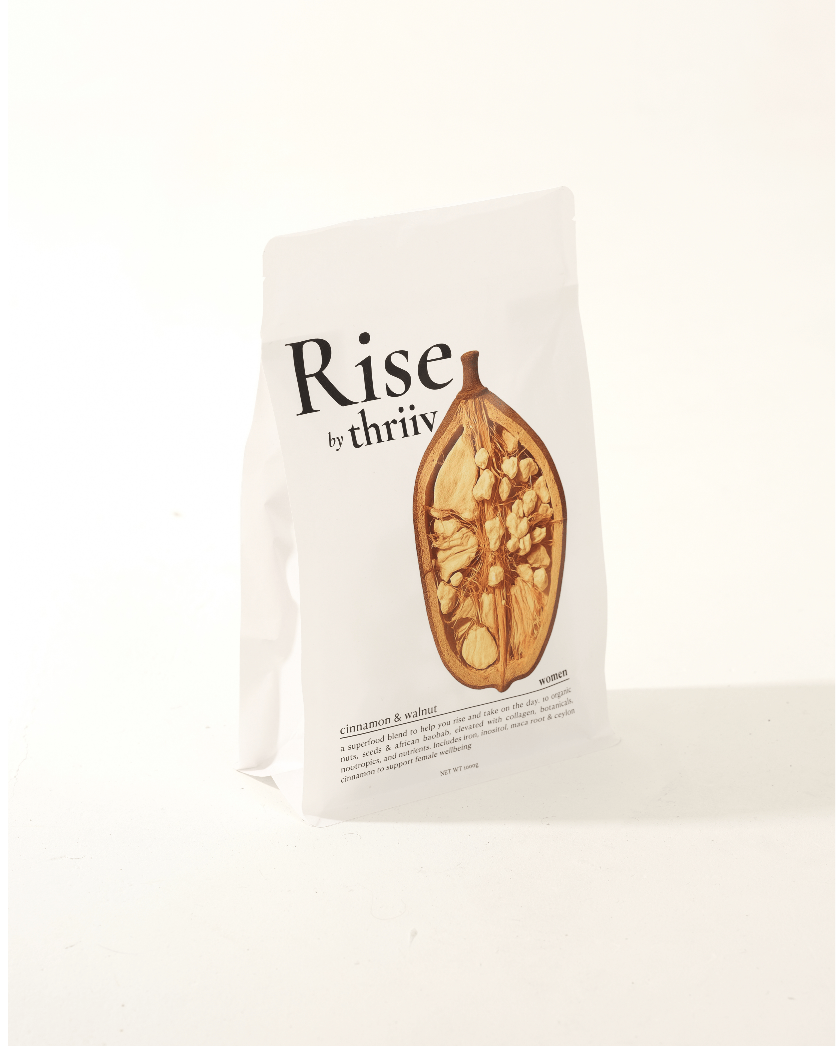 Gut-body-brain blend, high in diverse fibre and collagen